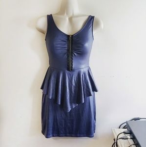 Purple Peplum Cutour Dress